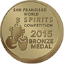 San Fransisco World Spirits Competition Bronze Medal