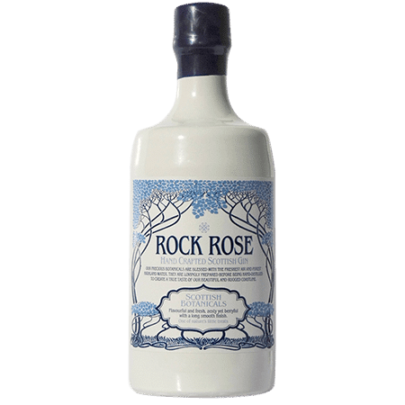 70cl Empty Ceramic Rock Rose Gin Bottle With Original Top 