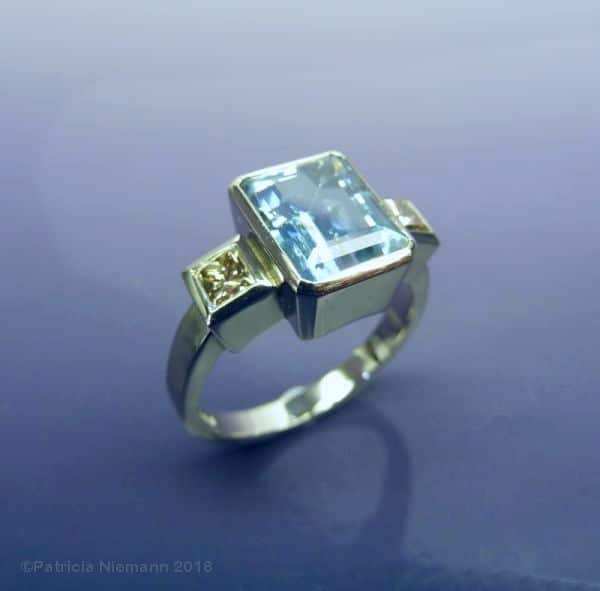 Patricia Niemann Aquamarine Diamond Ring