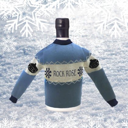 Rock Rose Gin Bottle Christmas Jumper