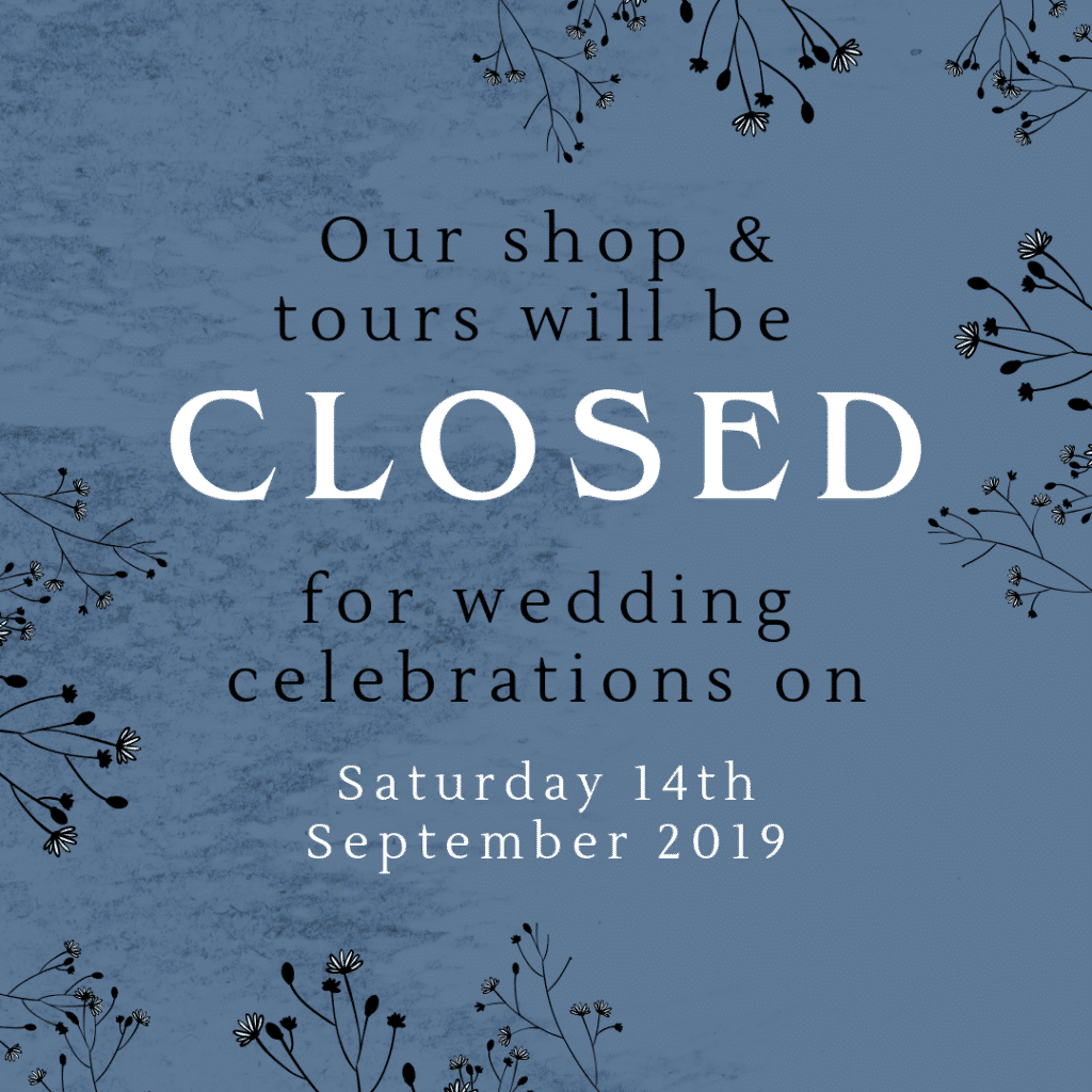 Sorry for the closure but we would like the best possible experience for our bride, groom and guests.