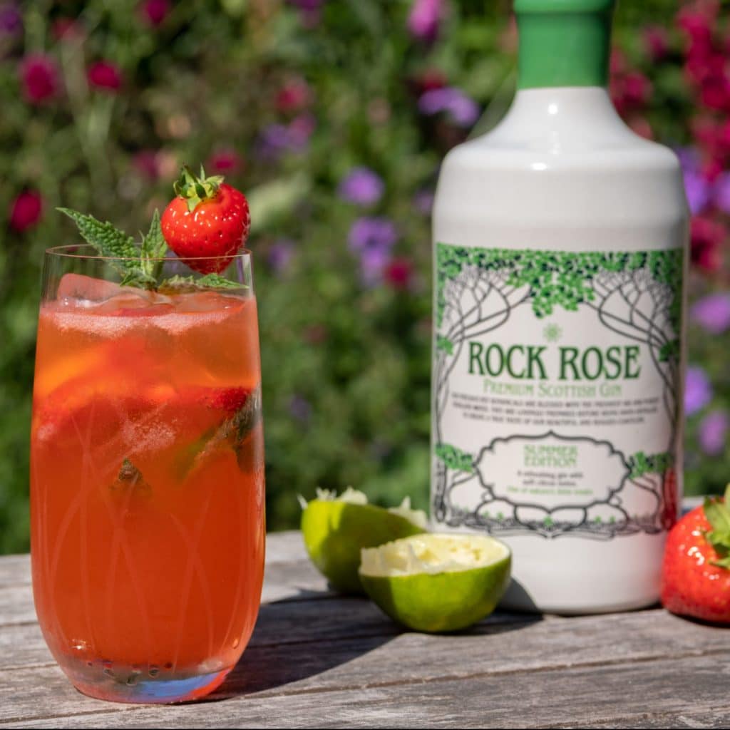 Strawberry and Lime Gin Smash