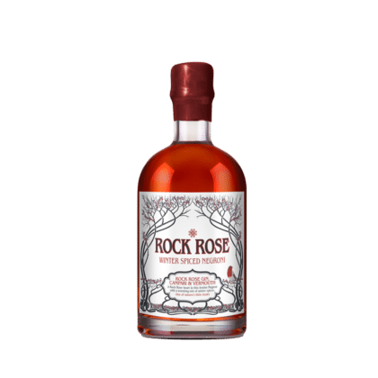 Bottle of Winter Spiced Negroni, Rock Rose Gin Christmas Cocktail