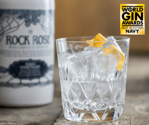 Picture featuring Rock Rose Gin Navy Strength World Gin Award