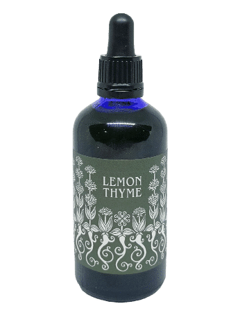 Lemon Thyme Liquid Garnish bottle