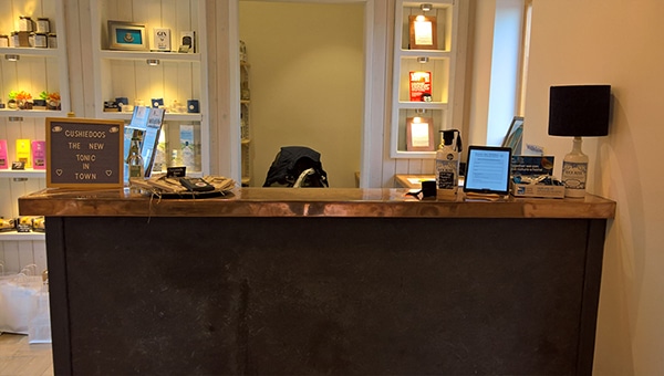 Shop Counter and Visitor Reception