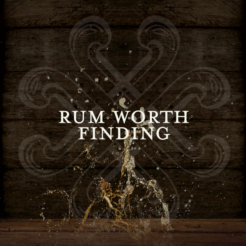 Animated gif featuring the botanicals of the Coastal Spiced Mapmaker's rum with Dunnet Bay Distillers icon